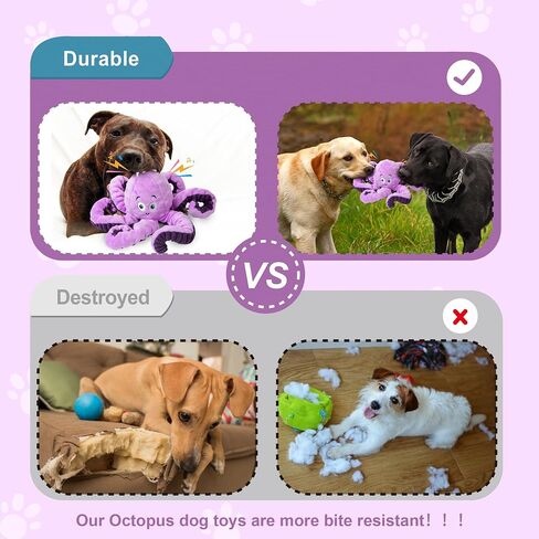 Large Dog Toys for Large Breed, Stuffed Interactive Medium & Small Dog Toys, Squeaky Funny Cute Plush Animals Puppy Toys - Pull Unicorn in Saudi Arabia