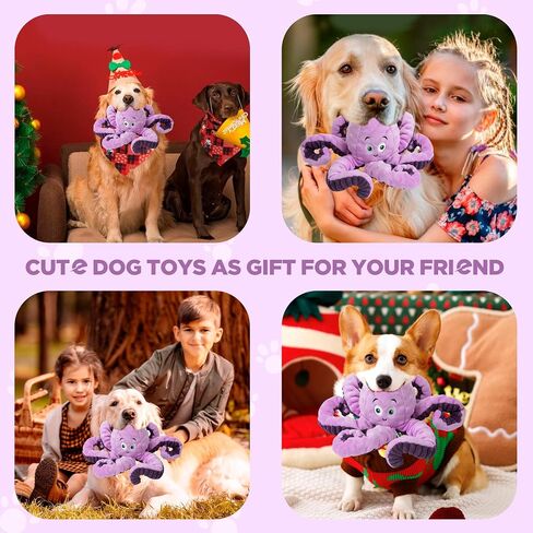 Large Dog Toys for Large Breed, Stuffed Interactive Medium & Small Dog Toys, Squeaky Funny Cute Plush Animals Puppy Toys - Pull Unicorn in Saudi Arabia
