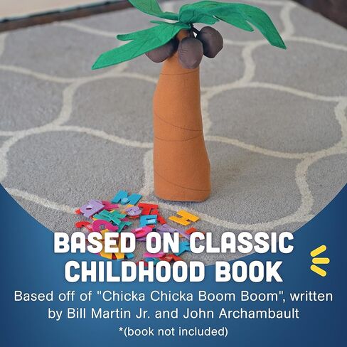 Constructive Playthings Tree and Letters Props for "Chicka Chicka Boom Boom" Children's Book, 10" H Plush Tree with 26 Lowercase and 26 Uppercase Letters for Kids Ages 2+ in Kuwait