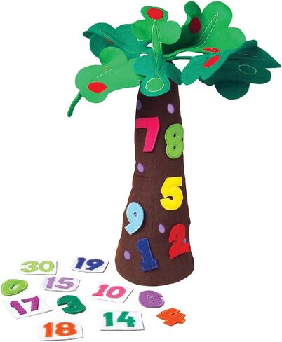 Constructive Playthings Tree and Letters Props for "Chicka Chicka Boom Boom" Children's Book, 10" H Plush Tree with 26 Lowercase and 26 Uppercase Letters for Kids Ages 2+ in Kuwait