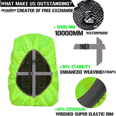 Joy Walker 12000mm Waterproof Backpack Rain Cover for Hiking Camping Travel in Kuwait