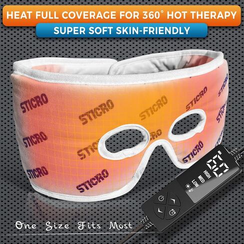 sticro Electric TMJ Heating Pad for Jaw Pain, Moist Heat for TMJ Relief with 3 Temp & 5 Timer Settings, Super Soft Heated Face Mask for Chin Cheek Jaw Clenching Relief in Kuwait