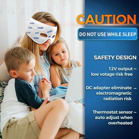 sticro Electric TMJ Heating Pad for Jaw Pain, Moist Heat for TMJ Relief with 3 Temp & 5 Timer Settings, Super Soft Heated Face Mask for Chin Cheek Jaw Clenching Relief in Kuwait