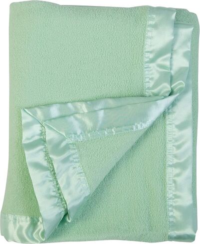 Bamboo Rayon Soft Light Blue Toddler Security Blanket - Thermal Sky Blue Baby Blanket with Satin Edging - Perfect for Naps, Car Carrier, Stroller & Travel - 34 x 47 inches - Newborn Baby Blankie in Kuwait