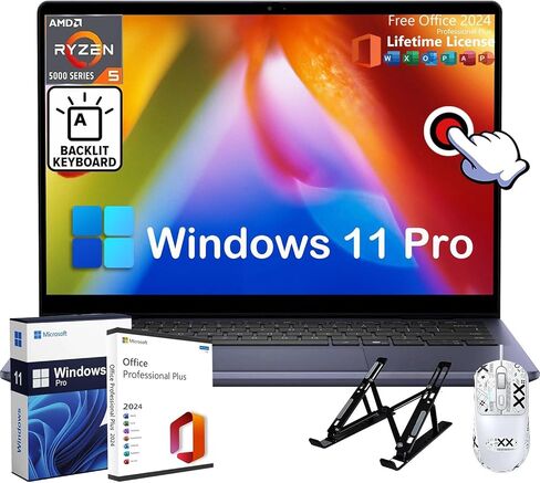 كمبيوتر محمول للأعمال Dell Inspiron 2 في 1 - مع ترخيص Microsoft Office مدى الحياة، شاشة 14 بوصة FHD + شاشة لمس قابلة للتحويل | AMD Ryzen 5 8640HS (6 نواة) | ذاكرة وصول عشوائي DDR5 سعة 16 جيجابايت | SSD 1 تيرابايت | لوحة مفاتيح بإضاءة خلفية | Windows 11 Pr in Saudi Arabia