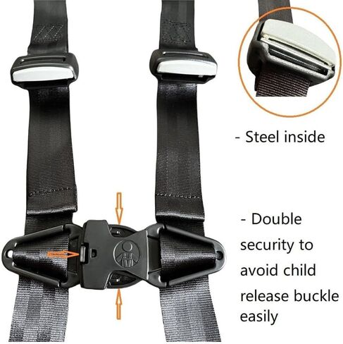 Upgrade Child Airplane Safety Travel Harness for Kids Baby Toddler, Baby Safety Travel Restraints Leash Safety Harness for Aviation Travel Use, Baby Seatbelt with Alloy Buckle in Saudi Arabia