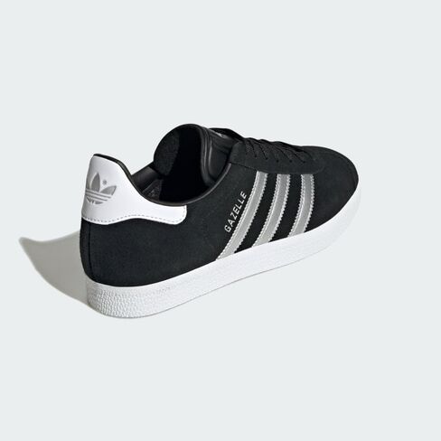 adidas OG Gazelle Women ID7007 (أسود/فضي معدني/F)، مقاس 6.5 in Saudi Arabia