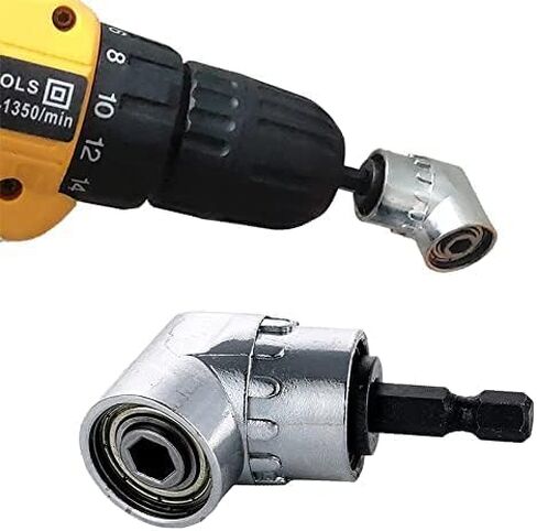 OriGlam مشغل زاوية يمين 105 درجة، ملحق مثقاب مفك كهربائي بزاوية تمديد، حامل مقبس مفك براغي 1/4 بوصة in Kuwait