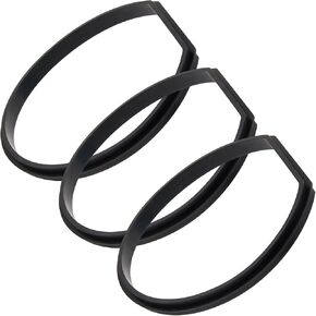 Replacement Gasket for Ryobi 18v Stick Vacuum Cordless Dust Bin Lid, Compatible with PCL720, PBLSV716, PBLSV717 - Canister Missing Seal Attachments (3/Pack)