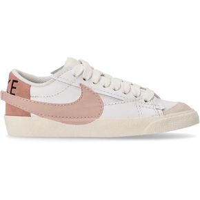 حذاء Nike Blazer Low '77 Jumbo للسيدات باللون الأبيض/الوردي Whisper/الوردي أكسفورد (للنساء، Numeric_11_Point_5)