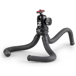 Zeadio Flexible Camera Tripod Kits, with Phone Tripod Holder, Wireless Remote Shutter and Metal Ball Head Mount for Camera,Camcorder, Action Cameras and All Smartphones