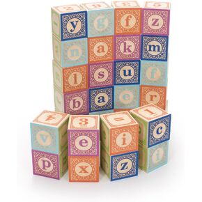 Uncle Goose Classic Lowercase ABC Blocks - Made in The USA