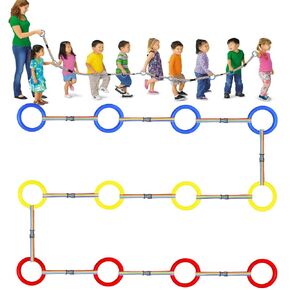 Safety Walking Rope, Toddlers Walking Rope for Preschool, Colorful Walking Rope Detachable Transition Rope, Preschool Walking Rope for Daycare School Kids (24 Ring)