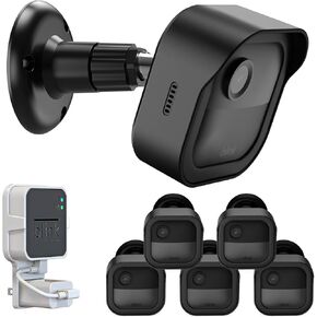 Blink Outdoor 4 (4th Gen) Wall Mount, Weatherproof Protective Cover and 360 Degree Adjustable Mount with Blink Sync Module 2 Outlet Mount for Blink Outdoor Indoor Security Camera (Black, 5 Pack)