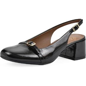 WHITE MOUNTAIN Women's Later Cap Toe Slingback Block Heel
