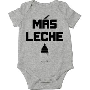 CBTwear Mas Leche - Baby Clothes - Funny Newborn Bodysuit Outfits for Boys and Girls