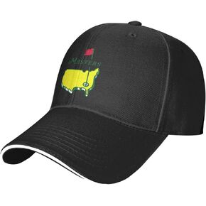 Masters Tournament Golf Baseball Cap Adjustable Magic Buckle Design Casual Sandwich Baseball Hat for Men Women Headwear