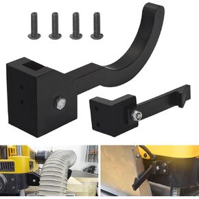 Dust Hose Guide & Outfeed Table Hook for Dewalt DW735 & DW735X Planer, Replaces the Long Crank Handle - Keeps Outfeed Table Folded Easy Storage