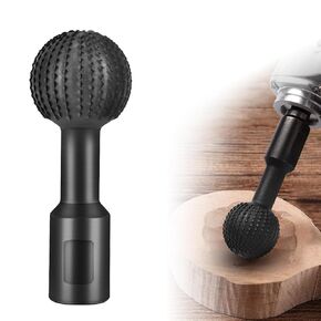 Sphere Rotary Burr with 5/8-11 Threads for 4 1/2 and 5 Inch Angle Grinder, Ball Gouge Angle Grinder Attachments for Woodworking Grinding Polishing Carving