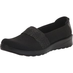 BZees Womens Gracie Slip On Black 7.5 W