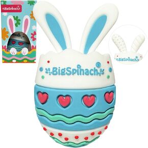 Easter Egg Baby Teether,Baby Teething Toy for Pain Relief,Silicone Bunny Rabbit Teether,Easter Gift for Babies,Sensory Toy for Boys & Girls (Pink) in Kuwait