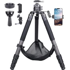 حامل ثلاثي القوائم من ألياف الكربون عالي التحمل مع رأس كروي منخفض 54 مم XB54، 10 طبقات من ألياف الكربون 1.57 بوصة / أنبوب ساق 40 مم، حامل ثلاثي القوائم للكاميرا الاحترافية فائق الثبات، أقصى حمل 88 رطل/40 كجم in Kuwait