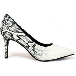 Snakeskin Print Handmade Dress Pump Shoes