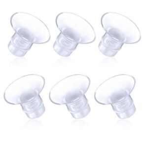 Juome 2Pcs Duckbill Valves & 2Pcs Silicone Diaphragm Compatible with Momcozy M5 Wearable Breast Pump, Replacement Pump Parts Accessories Compatible for M5 Momcozy