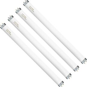 F20T12/CW 20 Watt Light Bulb Cool White, 24 Inch T12 Fluorescent Tube 20W Compatible with Philips Sylvania GE Light Fixture G13 Cap 4 Count