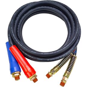 Voilamart Air Line Hose Straight Lead Set with Flexible Grips for Semi Truck Trailer Tractor(12FT)
