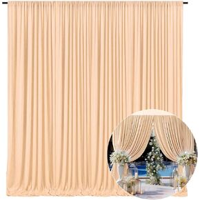 10 x 10 Feet Dark Green Backdrop Curtain for Partie, Background Curtains for Photoshoot, Birthday, Wedding, Halloween, Thanksgiving, Christmas Day, New Year Party Decorations 5Ft x 10Ft, 2 Panels in Kuwait