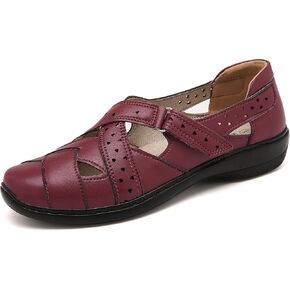 Mishansha Women's Slip On Loafers Closed Toe Flat Sandals
