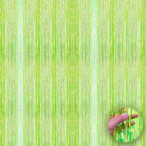 KatchOn Neon Green Streamers Backdrop -3.2x8 Feet | Fringe Curtain for Neon Party Decorations, Margs and Matrimony Bachelorette Decorations | St Patrick Day Backdrop for St Patrick 's Day Decorations
