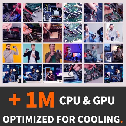 CTG08 Thermal Paste (4g), 12.8W/m.k High-Performance Thermal Compound, Superior Cooling for CPUs, Consoles, Graphics Cards, Laptops, Safe, Long-Lasting in Saudi Arabia