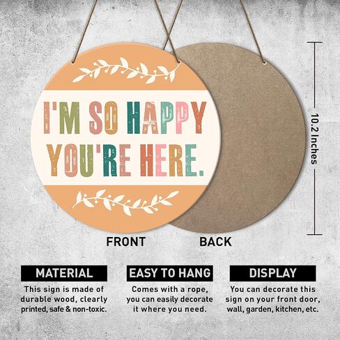 Classroom Inspirational Wall Decor, Back to School decoration, Inspirational Decoration for Bedroom Nursery Playroom Daycare School Decor, I'm So Happy You're Here in Saudi Arabia
