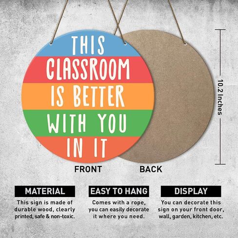 Classroom Inspirational Wall Decor, Back to School decoration, Inspirational Decoration for Bedroom Nursery Playroom Daycare School Decor, I'm So Happy You're Here in Saudi Arabia