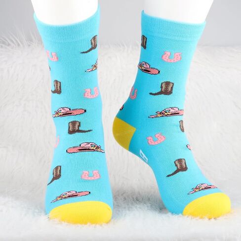 MBMSO Cowgirl Socks for Girls Western Equestrian Gift 2 Pairs Boots And Bling It's a Cowgirl Thing Socks Western Cowgirl Gift in Saudi Arabia