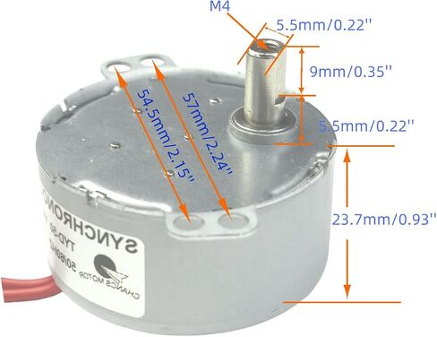 CHANCS TYD-50 Synchronous Motor 110V AC 5-6RPM CW/CCW Flush Shaft 10mm Gear Motor Electric Motor in Kuwait