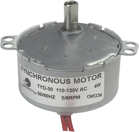 CHANCS TYD-50 Synchronous Motor 110V AC 5-6RPM CW/CCW Flush Shaft 10mm Gear Motor Electric Motor in Kuwait