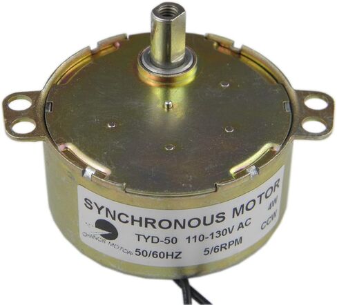 CHANCS TYD-50 Synchronous Motor 110V AC 5-6RPM CW/CCW Flush Shaft 10mm Gear Motor Electric Motor in Kuwait