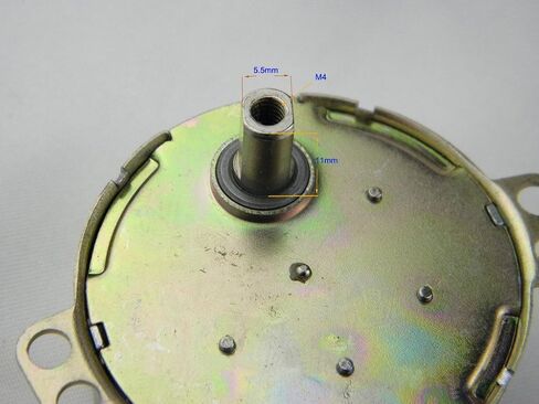 CHANCS TYD-50 Synchronous Motor 110V AC 5-6RPM CW/CCW Flush Shaft 10mm Gear Motor Electric Motor in Kuwait