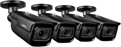 Lorex LNB9282B-2PK-W 4K (8MP) Black Nocturnal Motorized Varifocal Smart IP Bullet Security Camera (4-Pack). Compatible with N881B, N882B and NR900X NVRs in Saudi Arabia