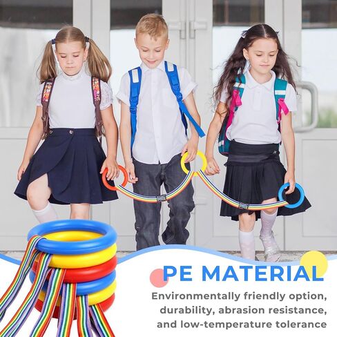 Safety Walking Rope, Toddlers Walking Rope for Preschool, Colorful Walking Rope Detachable Transition Rope, Preschool Walking Rope for Daycare School Kids (24 Ring) in Kuwait
