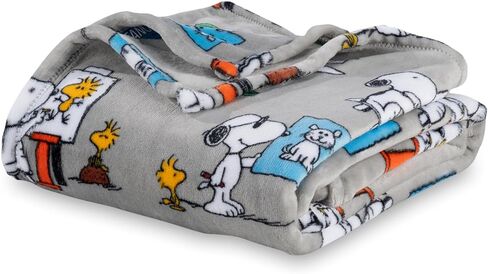 Berkshire Blanket & Mo Willems® VelvetLoft® Luxury Soft Cozy Cute Kids Throw Blanket,Gifts for Kids,Elephant & Piggie,50 in x 70 in(Official Mo Willems® Product) in Kuwait