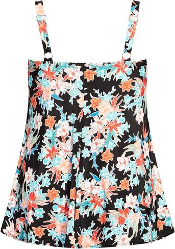 AVENUE Women's Plus Size Swim Dress Twist PRT in Saudi Arabia