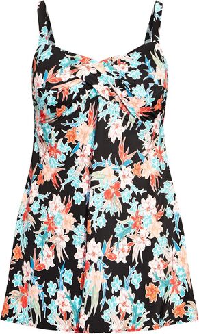 AVENUE Women's Plus Size Swim Dress Twist PRT in Saudi Arabia