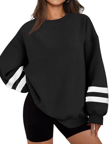 WIHOLL Womens Oversized Sweatshirts Long Sleeve Tops Fall Winter Clothes Crewneck Cozy Outfits Pullover 2024 Fashion in Saudi Arabia