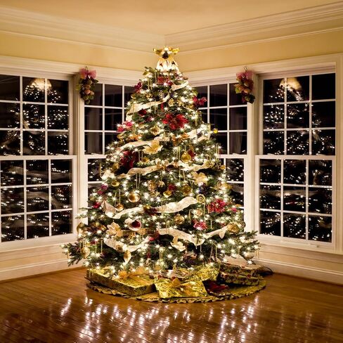 5X7FT Christmas Tree Decorating Vinyl Photography Backdrop Photo Background Studio Prop CEM02 in Saudi Arabia