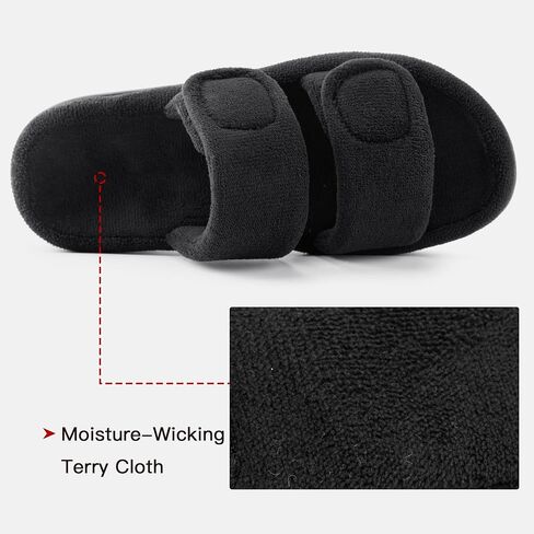 RockDove Women's Dual-Strap Adjustable Slipper with Arch Support in Saudi Arabia
