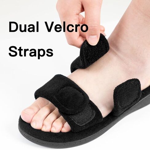 RockDove Women's Dual-Strap Adjustable Slipper with Arch Support in Saudi Arabia